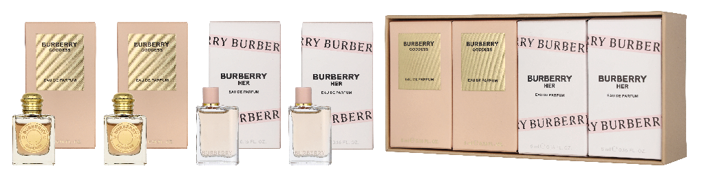 Conjunto de miniaturas para mujer de Burberry